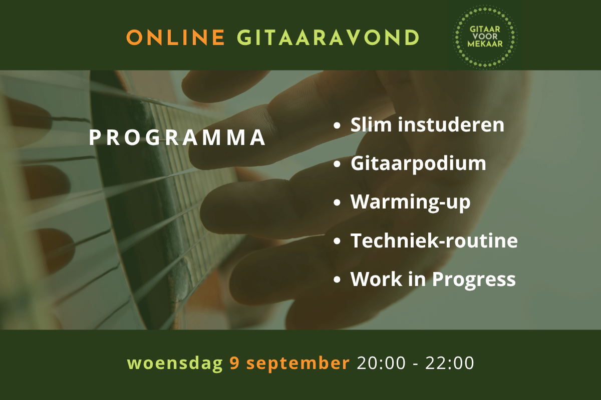 online gitaaravond Gitaar voor Mekaar